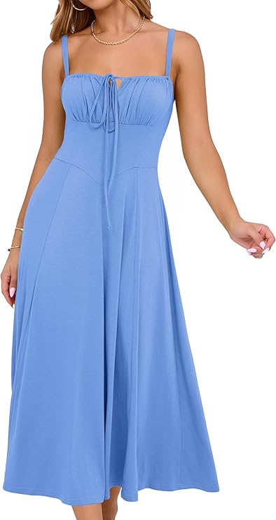 Women's Summer Midi Corset Boho Dresses