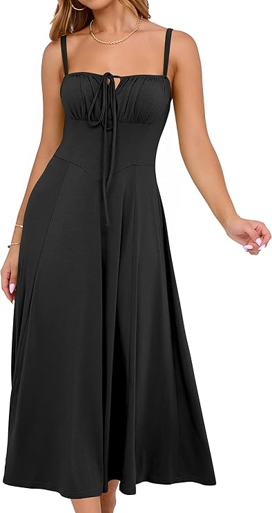 Women's Summer Midi Corset Boho Dresses